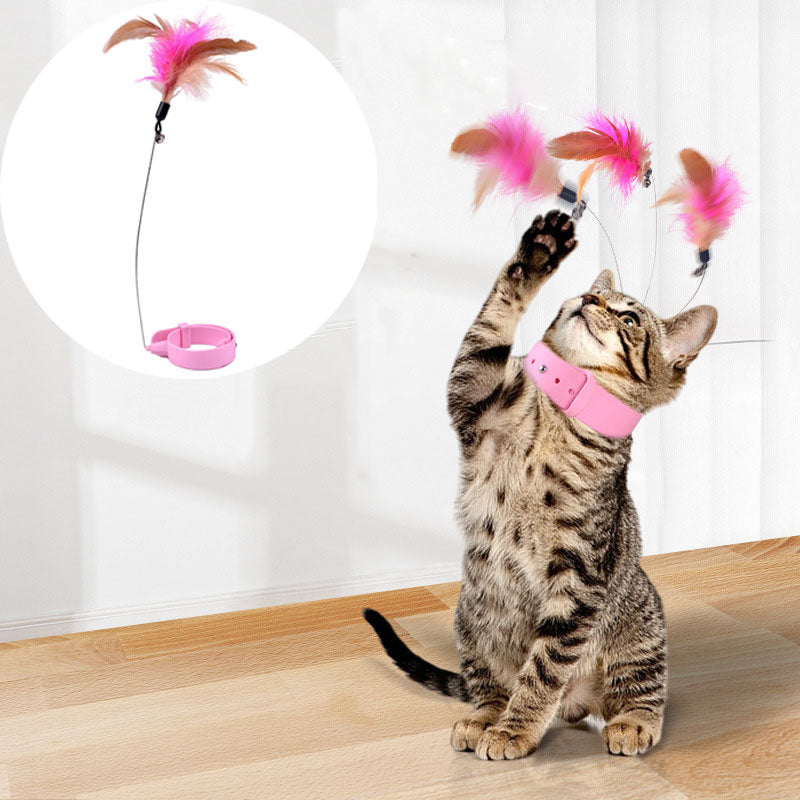 Feather Teaser Stick with Bell