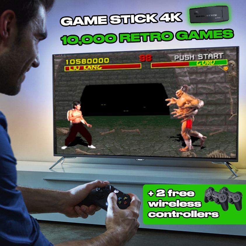 GAME STICK 4K (64 GB) - 10,000 RETRO GAMES
